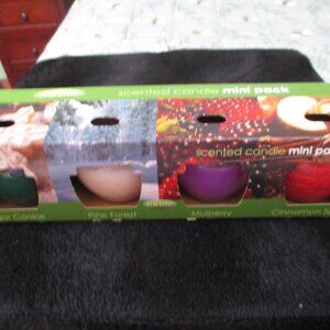 Star Lytes 4 Pack Scented Candles Mini Pack Holiday NEW